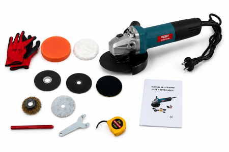 Polizor unghiular Altai Campion PRO AG1825, 1250W, 11000RPM, Disc 125mm, Set complet de accesorii [4]