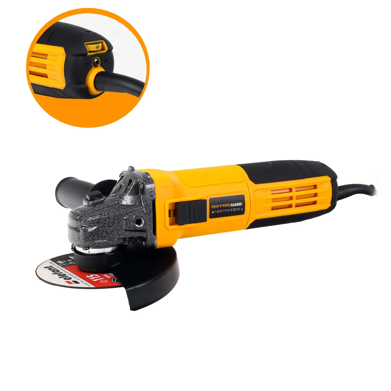 Polizor unghiular (Flex) Rotor, 800W, Diametru disc 125mm, 11000RPM, Variator [1]