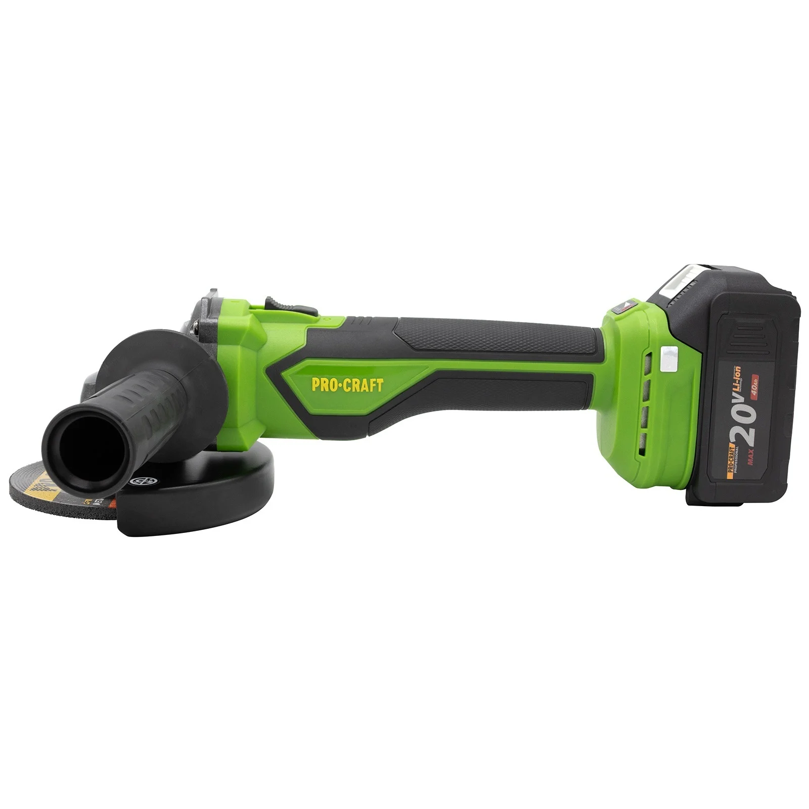 Polizor unghiular pe acumulator PROCRAFT, 20V/4Ah, Brushless, Diametru disc 125mm [8]