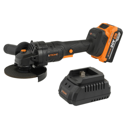 Scule electrice - Polizor unghiular pe acumulator Stromo AGA216 4 Ah, 20 V , 7450 rot/min , Brushless