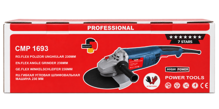 Polizor unghular (flex) Ural, 3000W, 6000RPM, Diametru disc 230mm [4]
