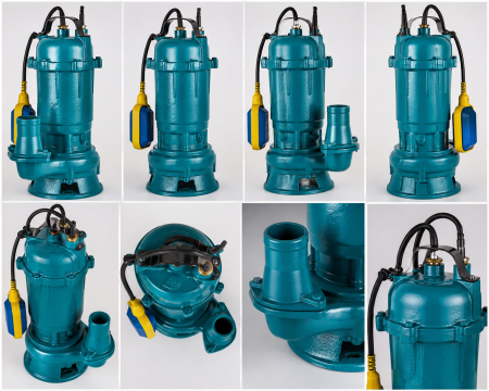 Pompa apa murdara Craft-Tec Aqua cu tocator si plutitor, 3000W, 2860RPM, H 7-20m, Debit 6-25m³/h , Cablu 10m, Fonta anti-coroziva [1]