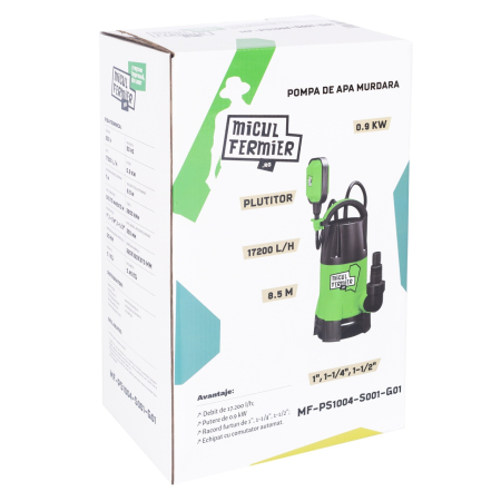 Pompa apa murdara cu plutitor, 900W, 17200l/h, 8.5m [5]