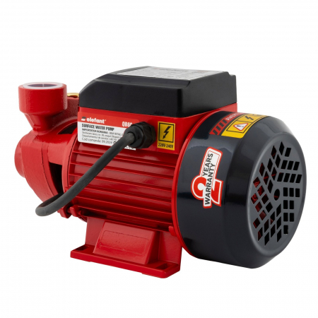 Pompe de suprafata - Pompa de apa, ELEFANT QB60, Periferica, 370W, 35L/min., Inaltime 32m, Adancime 8m