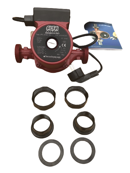 Pompa de circulare recirculare apa Alfa 25-60/180GR, Debit 3mc/h, Inaltime pompare 6m, Putere 45-90W [1]