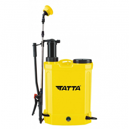 Pompa de stropit 2in1 (manuala/acumulator) Tatta TP-1640AM,  Capacitate 15L, Galbena [0]