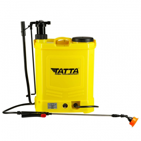 Pompa de stropit 2in1 (manuala/acumulator) Tatta TP-1833AM,  Capacitate 16L, Galbena [1]