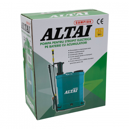 Pompa de stropit cu acumulator ALTAI, 20L, 4 Bar, 3 duze , Vermorel [4]
