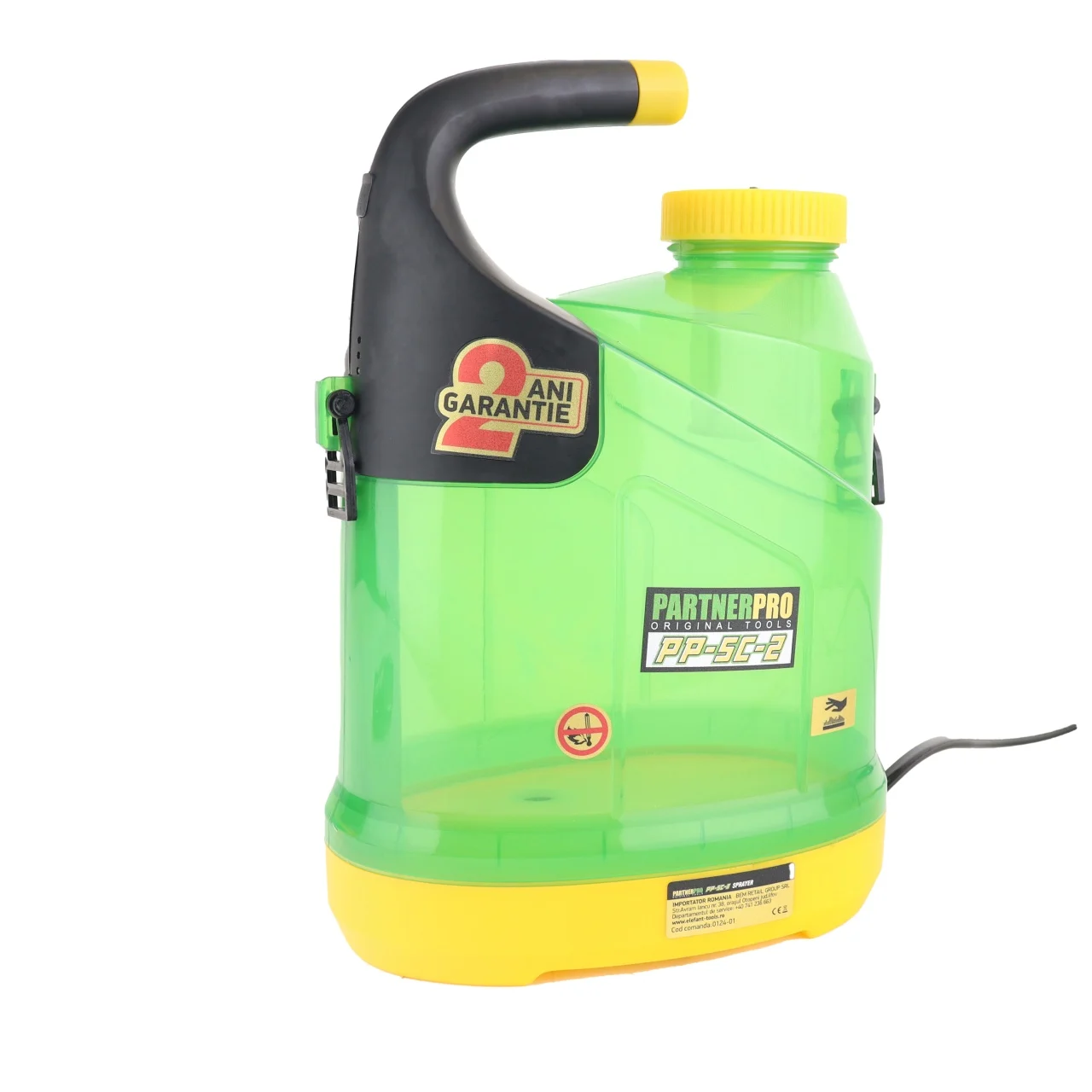 Pompa de stropit cu acumulator PartnerPRO, Capacitate 5L, 5V/1Ah, 2500mAh, Incarcare USB [1]