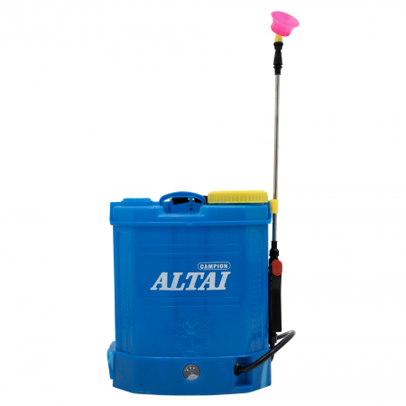 Pompa de stropit electrica 12L ALTAI,5.5 bari, regulator de presiune, acumulator 12V, vermorel