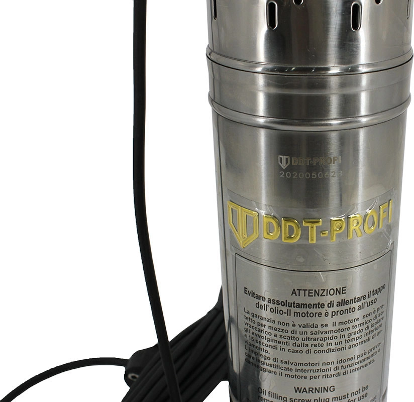 Pompa submersibila DDT QGD120-1.2, Inox, 1200W, 3 m³/h, 120m, 10m cablu [1]