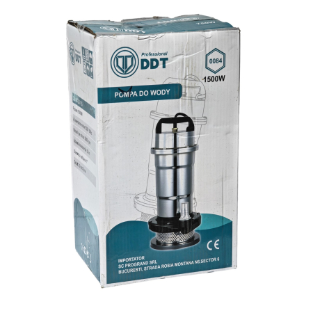 Pompa submersibilă pentru apă curată DDT Professional QDS3-32-1.5, 1500W, 3 m³/h, 32 m cu buton on-off [2]