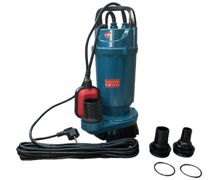 Pompe - Pompa submersibila pt. apa murdara cu plutitor Aqua Tech Premium QDX10-35-1.1F, 1.1kW, H35m, 10m³/h, 2860RPM, Racord 2", Reductii 1 si 1.5" incluse, 7.5m cablu