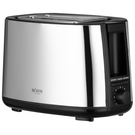 Prajitor de paine BOHM HOME BTM75HS, 650-750 W, 7 niveluri de prajire, otel inoxidabil, crom [1]
