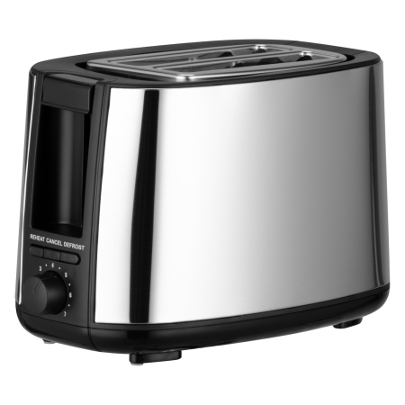 Fara categoriee - Prajitor de paine BOHM HOME BTM75HS, 650-750 W, 7 niveluri de prajire, otel inoxidabil, crom