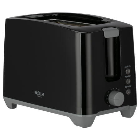 Prajitor de paine BOHM HOME BTP75HB, 650-750 W, 7 niveluri de prajire, negru [1]