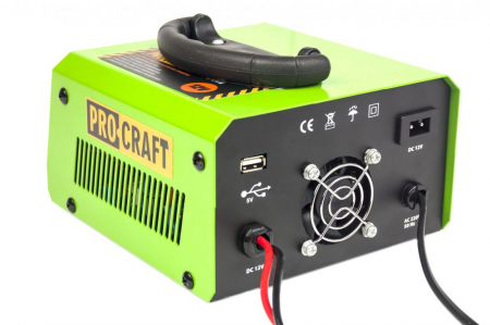 Incarcator invertor auto PROCRAFT PZ20M, Afisaj digital, 20A, 330W [2]