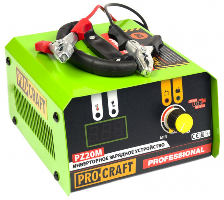 Incarcator invertor auto PROCRAFT PZ20M, Afisaj digital, 20A, 330W [3]