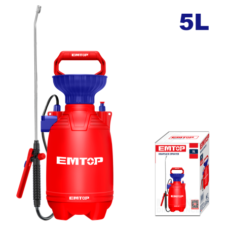 Pompe de stropit - Pulverizator/Vermorel 5l, 2.5 bar - ESPP30502, EMTOP