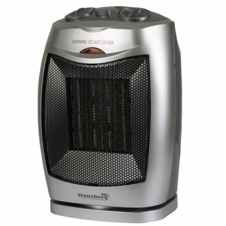 Radiator ceramic Hausberg HB 8300, 1500 W, Element de incalzire din ceramica, functie oscilatie [0]