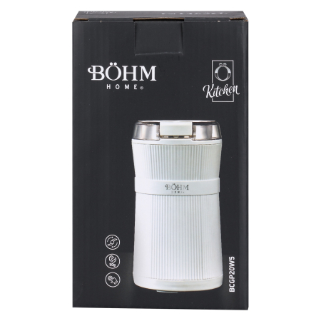 Rasnita de cafea electrica BOHM Home BCGP20W5, 200 W, capacitate 50 g, 2 lame din otel inoxidabil [8]