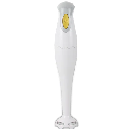 Electrocasnice - Mixer vertical tip blender Rosberg R51112C, 180W, 1 Viteza, Lama din otel inoxidabil, Alb/Galben