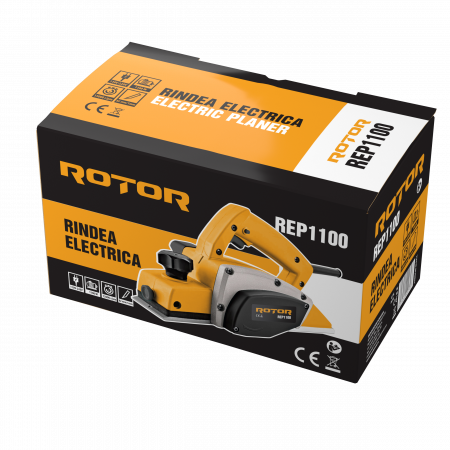 Rindea electrica Rotor REP1100, 1100W, 1500RPM, Latime lucru 82mm, Adancime aschiere 1mm [1]