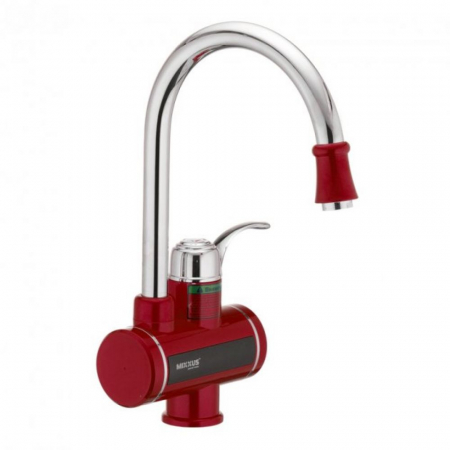 Robinet instant electric pentru apa MIXXUS Electra 240-E Red, 3 kW, Plastic/ Otel inoxidabil [0]