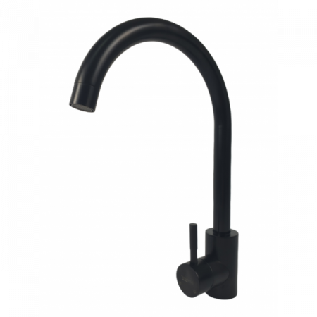 Instalatii sanitare - Robinet pentru filtru MIXXUS MONO-07 BLACK, otel inoxidabil, Racorduri incluse, Negru