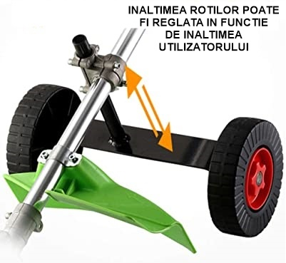 Roți de sprijin, reglabile, pentru motocositoare, 28mm [4]