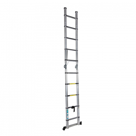 Scara telescopica dubla Detoolz DZ-C246, 3.2m - 10 trepte, Aluminiu,150 kg [2]