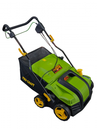 Scarificator electric (grebla electrica) Procraft PSC400, 1800W, 3722RPM, 3 Trepte reglare inaltime, Capacitate cos 55L [0]
