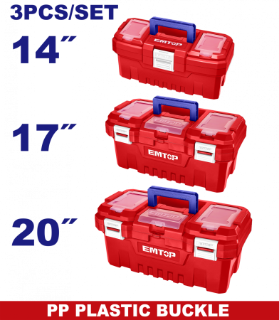 Scule si Unelte - Set 3 cutii de scule din plastic - EPBXK0301, EMTOP