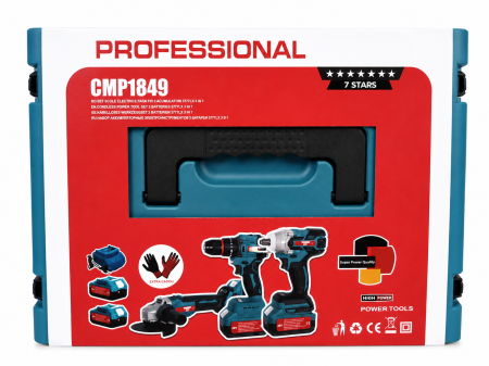 Set 3 in 1 Altai Campion PRO – Polizor Unghiular, Masina de Impact si Autofiletanta Brushless, 2 Acumulatori 48V / 6Ah, Incarcator, Cutie de Transport si Depozitare [11]