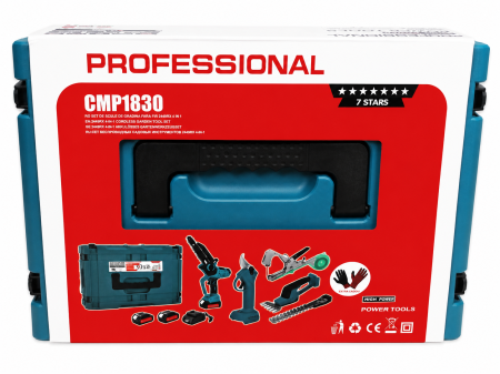 Set Profesional 5 in 1 pe Acumulator ALTAI Campion PRO - 48V / 6Ah, 2 Acumulatori, Fierastrau, Foarfeca crengi, Masina de tuns gard viu/ gazon Aparat vita-de-vie [11]