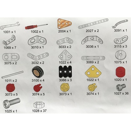 Set de constructie Masinuta Off-Road OXHMA, Metal, 128 piese, +8ani [4]