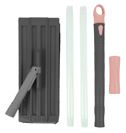 Set galeata cu storcator si mop plat Ertone ERT-MN500BEJ, Laveta inclusa, Capacitate 8L, Bej [2]