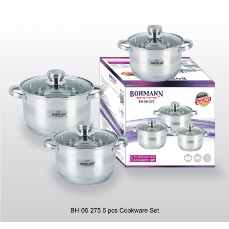 Set oale inox, 6 piese, Bohmann BH06-275, Capacitate 2.6L, 3.6L, 4.5L [2]