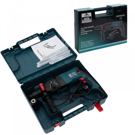 Set Ciocan rotopercutor electric Altai/Alfa, 3000W, 3J, Accesorii incluse, mandrina automata rezerva  [6]