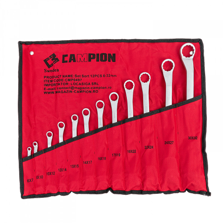 Chei si truse de chei - Set sort chei inelare cotit Campion CMP0497, 6-32, 12 piese
