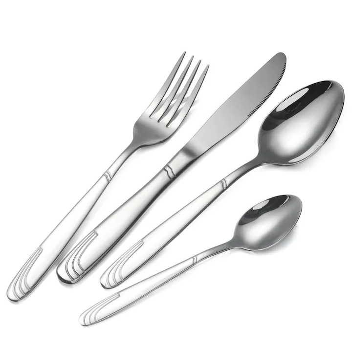 Ustensile pentru gatit - Set tacamuri 72 piese Bohmann Premium BPA72-SM, Otel inoxidabil