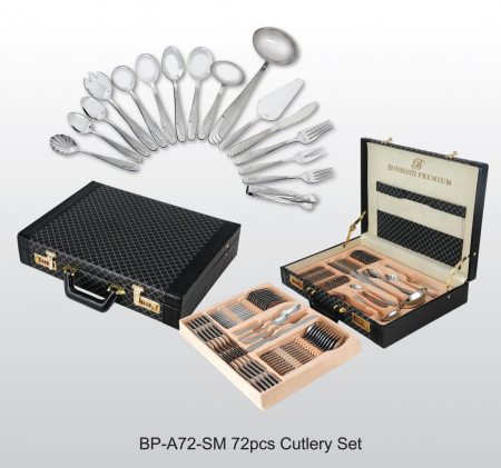 Set tacamuri 72 piese Bohmann Premium BPA72-SM, Otel inoxidabil [1]