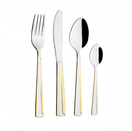 Ustensile pentru gatit - Set tacamuri 72 piese Bohmann Premium BPB72-GM, Otel inoxidabil