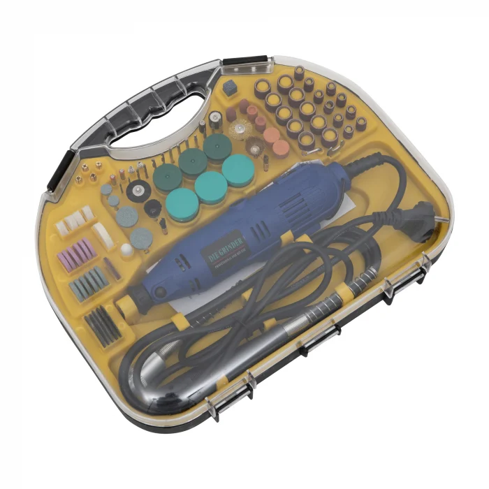 Unelte Diverse - Set trusa minifreza tip biax Campion CMP0937, 117 piese, 500W, 12000RPM