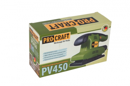 Slefuitor cu vibratii Procraft PV450, 450W, 10000 rpm, 187x90 mm, conectiune aspirator [2]