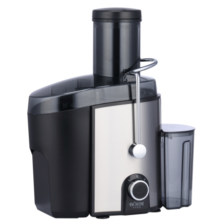 Storcator centrifugal de fructe si legume BOHM Home BJE-100B, 1000W, tub alimentare Ø85 mm, recipient suc 750 ml [3]