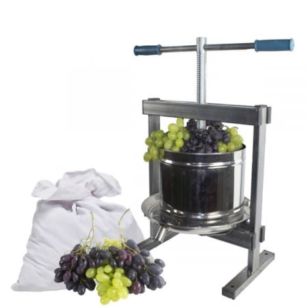 Agro & Zootehnie - Teasc/Presa struguri Vilen Inox 10L, cu picioare