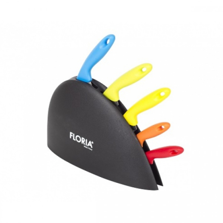 Set cutite 5 piese inox, cu suport, Floria, ZLN-1150 [3]