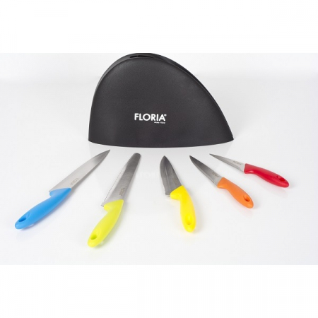 Set cutite 5 piese inox, cu suport, Floria, ZLN-1150 [4]