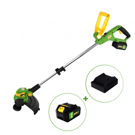 Motocoase & Masini de tuns iarba - Trimmer pe acumulator PARTNERPRO, 20V, 8000RPM, Tija reglabila, Latime taiere 300mm